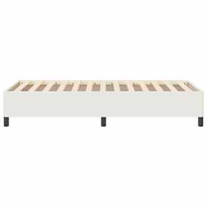 Postel s boxspringem Krémová 90 x 190 cm Žebrovaná látka - obrázek 5