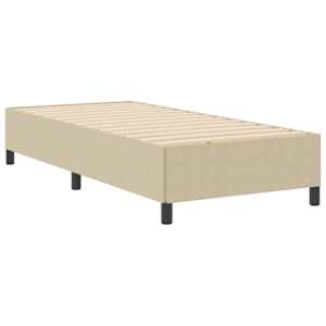 Postel s boxspringem Šedozelená 90 x 190 cm Žebrovaná látka - obrázek 4