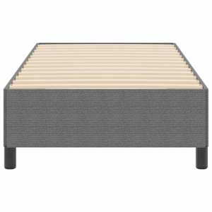 Postel s boxspringem Světle šedá 90 x 200 cm Žebrovaná látka - obrázek 5
