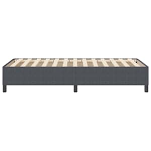 Postel s boxspringem Tmavě šedá 90 x 200 cm Žebrovaná látka - obrázek 6