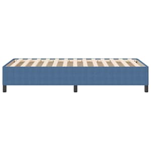 Postel s boxspringem Modrá 100 x 200 cm Žebrovaná látka - obrázek 6