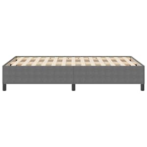 Postel s boxspringem Světle šedá 120 x 190 cm Žebrovaná látka - obrázek 6