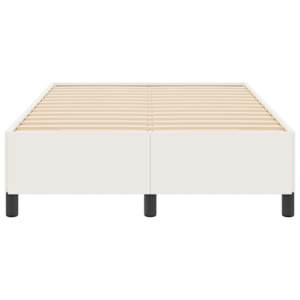 Postel s boxspringem Krémová 120 x 190 cm Žebrovaná látka - obrázek 5