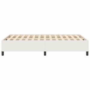 Postel s boxspringem Krémová 120 x 190 cm Žebrovaná látka - obrázek 6