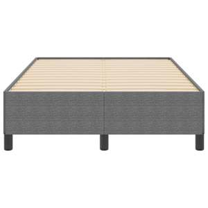 Postel s boxspringem Světle šedá 120 x 200 cm Žebrovaná látka - obrázek 5