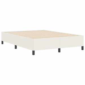 Postel s boxspringem Krémová 160 x 200 cm Žebrovaná látka - obrázek 6