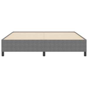 Postel s boxspringem Světle šedá 180 x 200 cm Žebrovaná látka - obrázek 5
