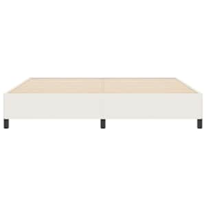 Postel s boxspringem Krémová 200 x 200 cm Žebrovaná látka - obrázek 4
