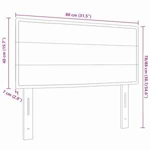 Čelo postele Modrá 80 cm textil - obrázek 9
