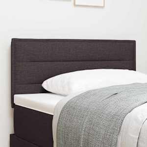Čelo postele Tmavě hnědá 90 cm textil - obrázek 1