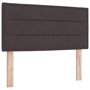 Čelo postele Tmavě hnědá 90 cm textil - obrázek 2