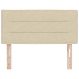 Čelo postele Krémová 90 cm textil - obrázek 4