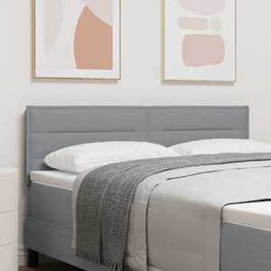 Čelo postele Světle šedá 144 cm textil - obrázek 1