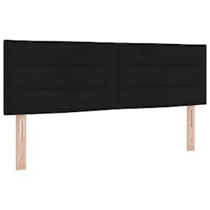 Čelo postele Černý 160 cm textil - obrázek 2