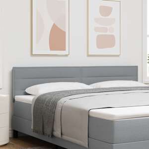 Čelo postele Světle šedá 180 cm textil - obrázek 1