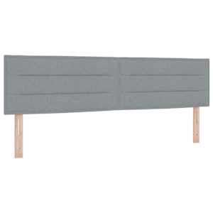 Čelo postele Světle šedá 180 cm textil - obrázek 2