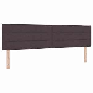 Čelo postele Tmavě hnědá 180 cm textil - obrázek 2