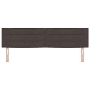 Čelo postele Tmavě hnědá 180 cm textil - obrázek 4