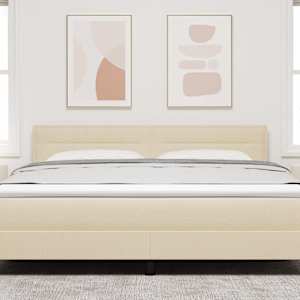 Čelo postele Krémová 180 cm textil - obrázek 3