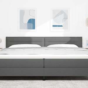 Čelo postele Tmavě šedá 200 cm textil - obrázek 3