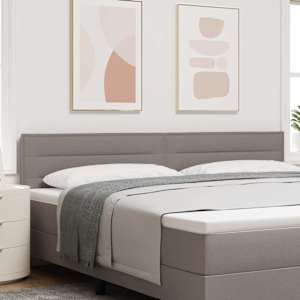 Čelo postele Taupe 200 cm textil - obrázek 1