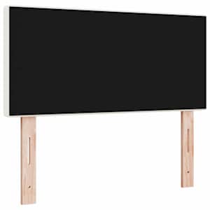 Čelo postele Krémová 90 cm Žebrovaná látka - obrázek 6