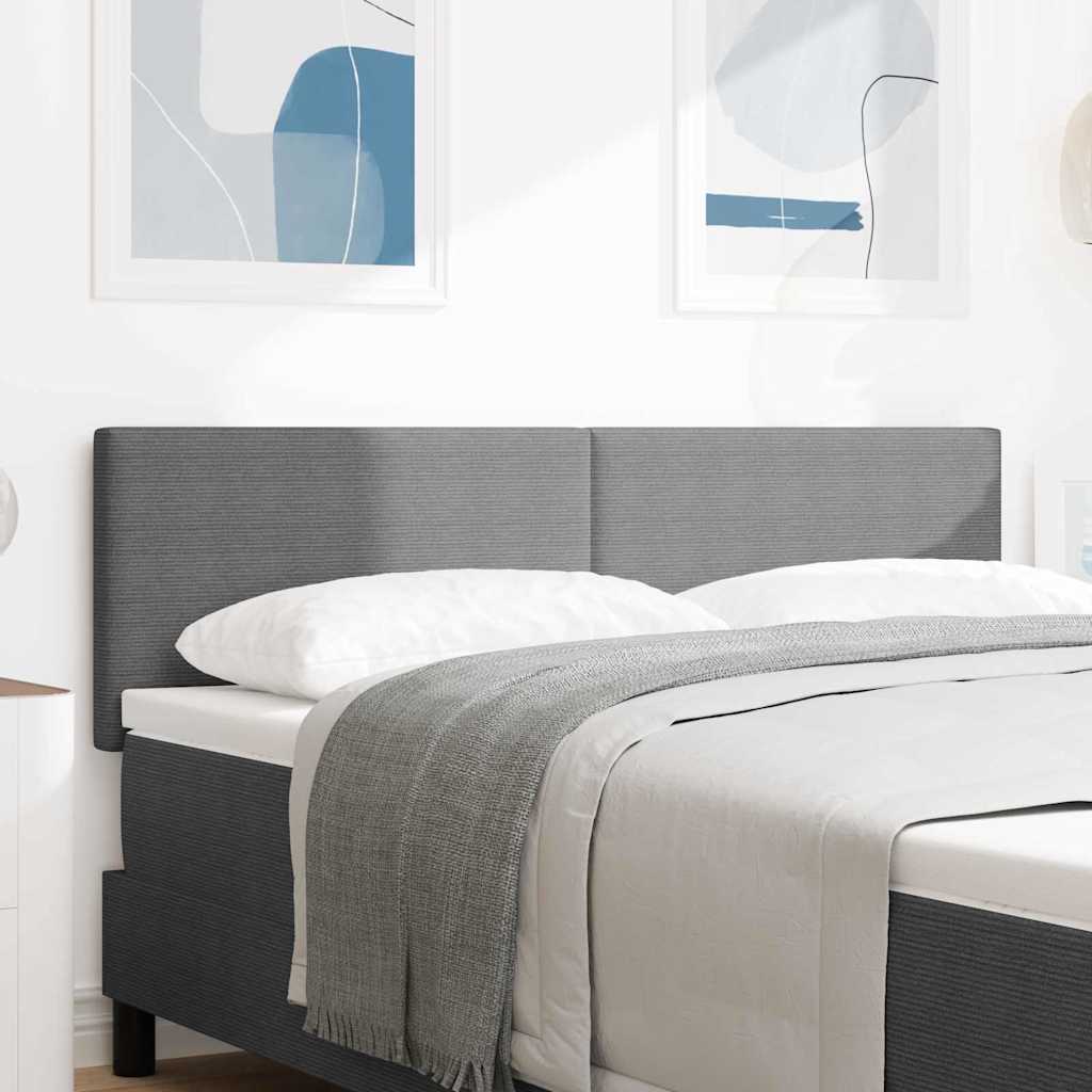 Sengegavl Enkel Design Lysegrå 160 cm Corduroy Stof