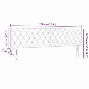Čelo postele Tmavě zelená 180 cm samet - obrázek 9