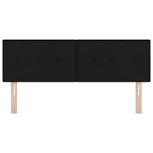 Výškově nastavitelné čelo postele s čelo Černá 144 cm textil - obrázek 5
