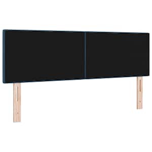 Výškově nastavitelné čelo postele s čelo Modrá 144 cm textil - obrázek 3