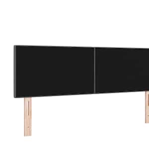 Výškově nastavitelné čelo postele Tmavě šedá 160 cm textil - obrázek 4