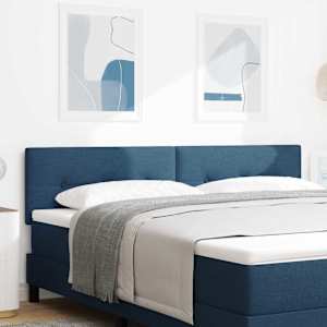 Výškově nastavitelné čelo postele s čelo Modrá 180 cm textil - obrázek 1
