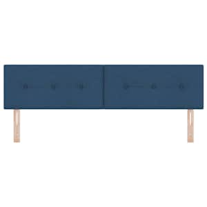 Výškově nastavitelné čelo postele s čelo Modrá 180 cm textil - obrázek 4