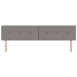 Výškově nastavitelné čelo postele s čelo Taupe 200 cm textil - obrázek 4