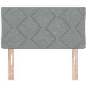 Čelo postele Světle šedá 80 cm textil - obrázek 5
