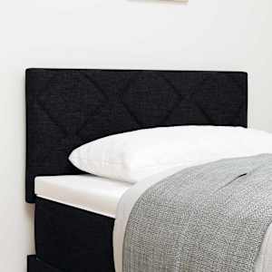 Čelo postele Černý 80 cm textil - obrázek 1