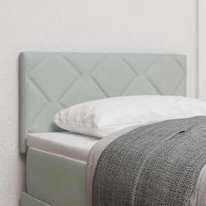 Vzglavje Svetlo siva 80 cm Žamet