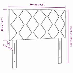 Čelo postele Tmavě zelená 80 cm samet - obrázek 8