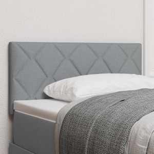 Vzglavje Svetlo siva 90 cm blago