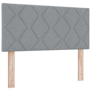 Čelo postele Světle šedá 90 cm textil - obrázek 2