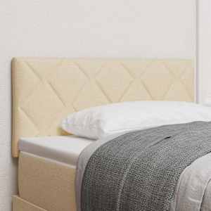 Čelo postele Krémová 90 cm textil - obrázek 1