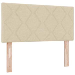 Čelo postele Krémová 90 cm textil - obrázek 2
