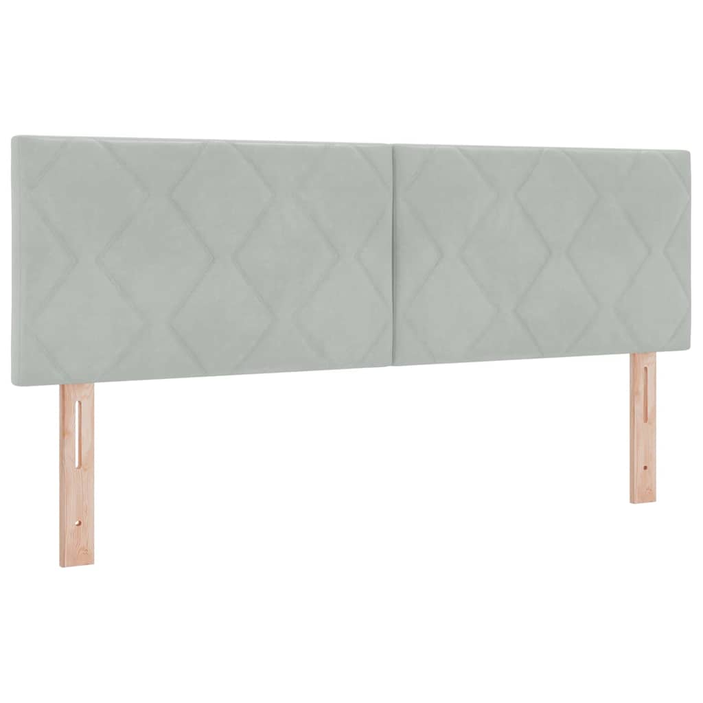 Pääty – Timanttiblokki – Vaaleanharmaa – 144 cm – Sametti