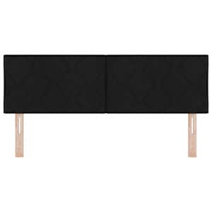 Čelo postele Černý 160 cm textil - obrázek 5