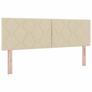 Čelo postele Krémová 160 cm textil - obrázek 2