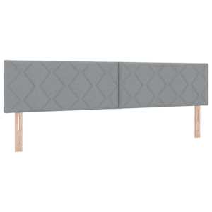 Čelo postele Světle šedá 200 cm textil - obrázek 2