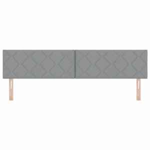 Čelo postele Světle šedá 200 cm textil - obrázek 4