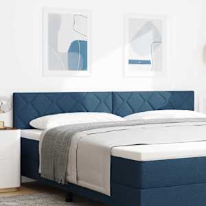 Čelo postele Modrá 200 cm textil - obrázek 1