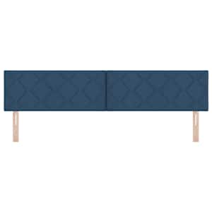 Čelo postele Modrá 200 cm textil - obrázek 2