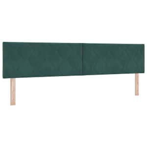 Čelo postele Tmavě zelená 200 cm samet - obrázek 2